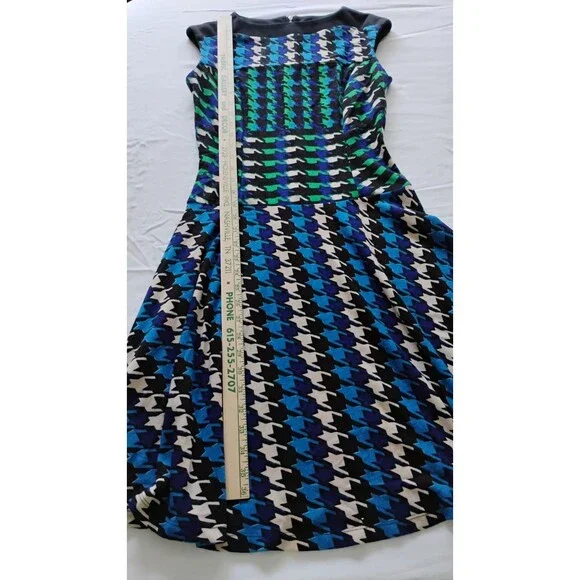 Gabby Skye Houndstooth Knit Dress Women's sz 4 Career Office Work Party NWT - Picture 11 of 11